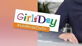 Text-Logo zur IHK-Aktion zum Girls'Day: Ich werde Chefin. 