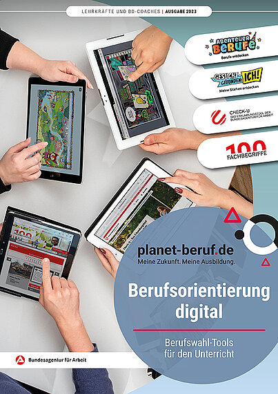 Cover der Online-Broschüre "Berufsorientierung digital"